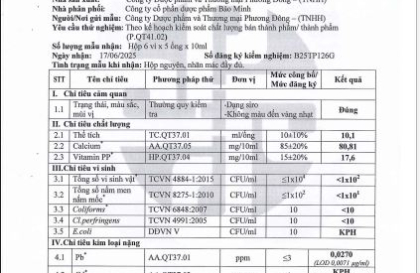 Cách đọc Giấy chứng nhận phân tích Avisure chi tiết và dễ hiểu
